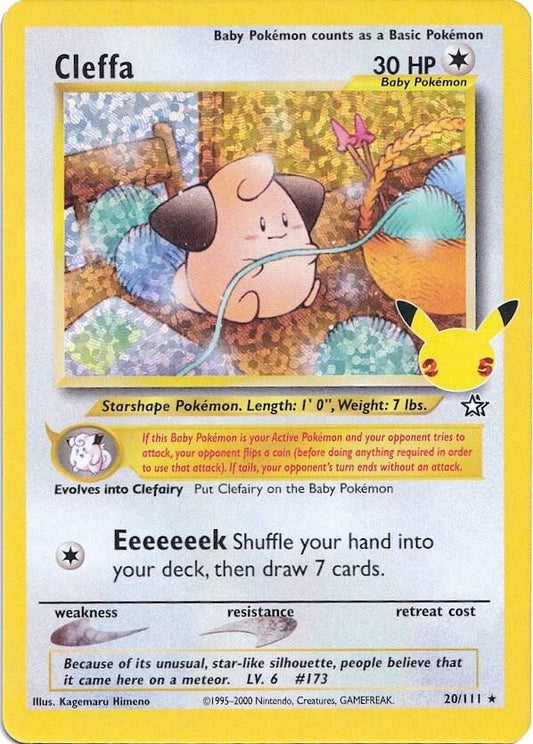 Cleffa Holo 20/111 - Monster Mart - Pokémon Cards Australia