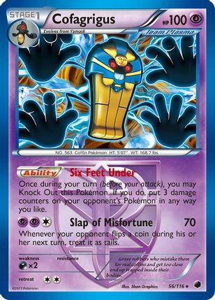 Cofagrigus Reverse Holo 56/116 - Monster Mart - Pokémon Cards Australia