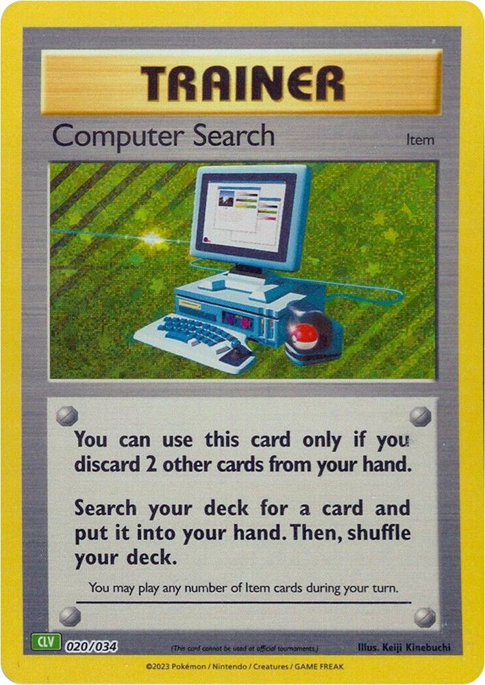 Computer Search 020/034 (CLV) - Monster Mart - Pokémon Cards Australia