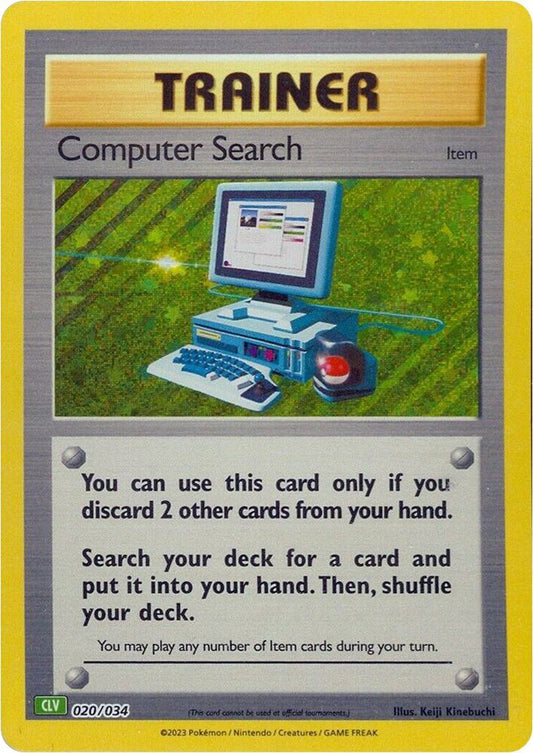 Computer Search 020/034 (CLV) - Monster Mart - Pokémon Cards Australia