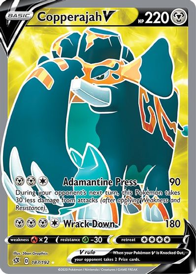 Copperajah V 187/192 - Monster Mart - Pokémon Cards Australia