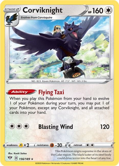 Corviknight Holo 156/189 - Monster Mart - Pokémon Cards Australia