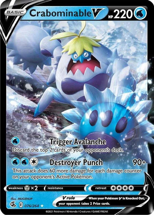 Crabominable V 076/264 - Monster Mart - Pokémon Cards Australia