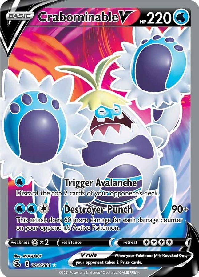 Crabominable V 248/264 - Monster Mart - Pokémon Cards Australia