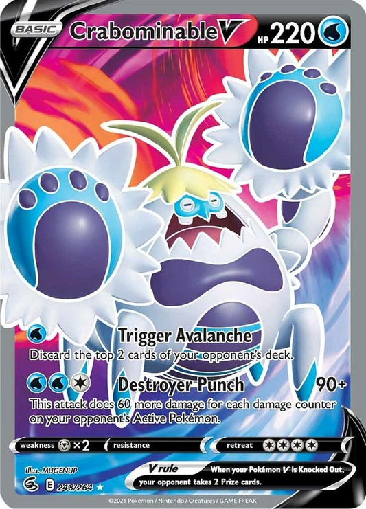 Crabominable V 248/264 - Monster Mart - Pokémon Cards Australia
