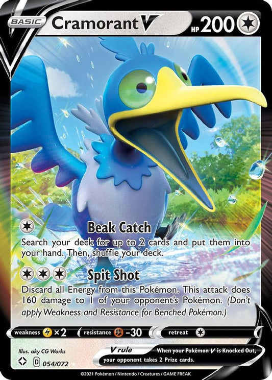 Cramorant V 054/072 - Monster Mart - Pokémon Cards Australia