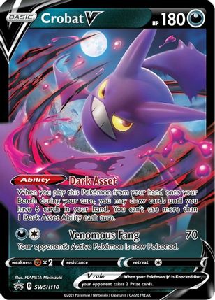 Crobat V SWSH110 - Monster Mart - Pokémon Cards Australia