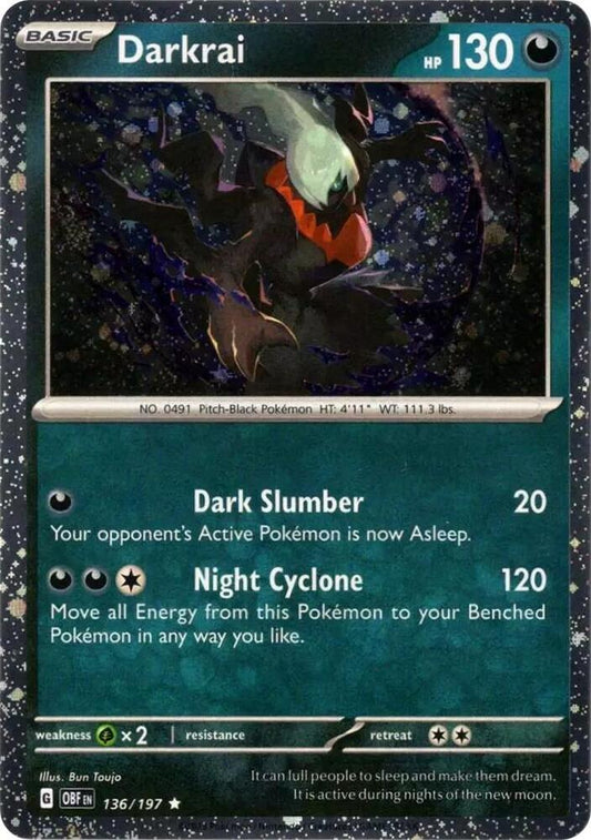 Darkrai 136/197 Cosmos Holo - Monster Mart - Pokémon Cards Australia