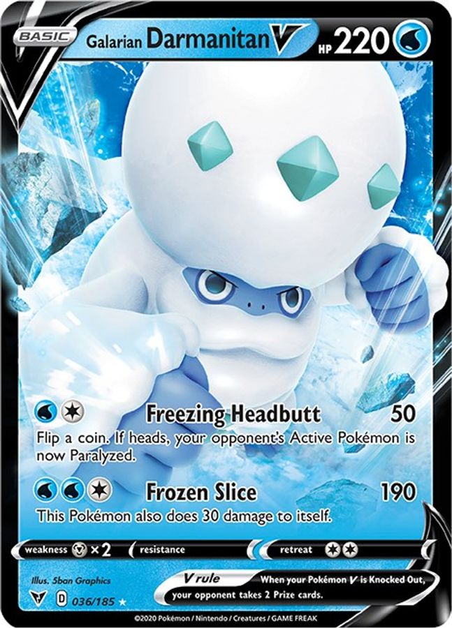 Darmanitan V 036/185 - Monster Mart - Pokémon Cards Australia