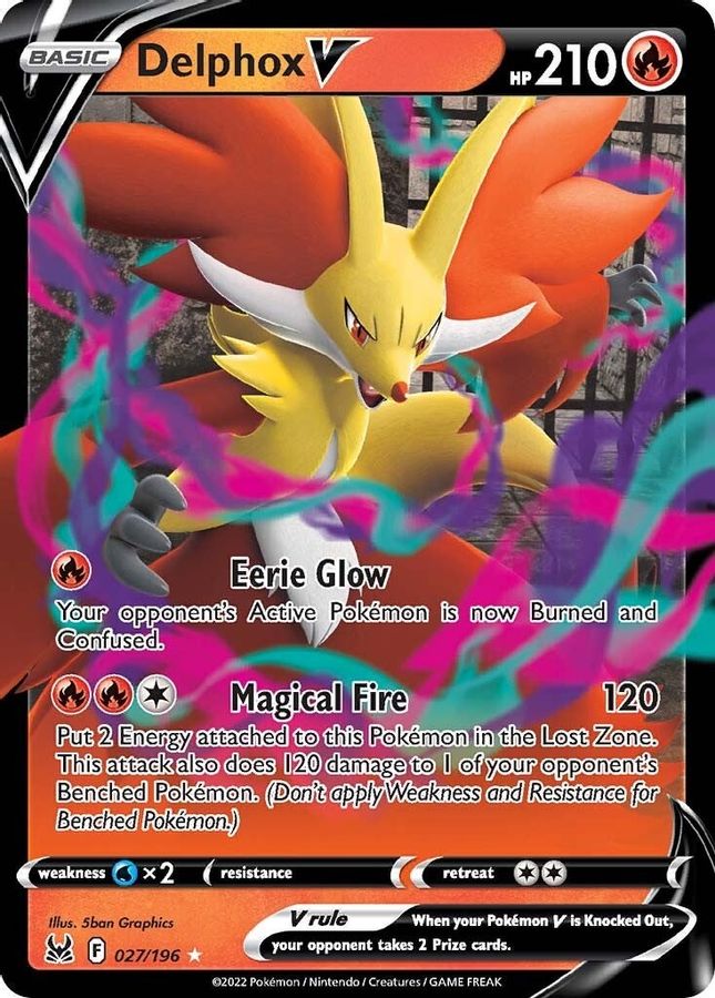 Delphox V 027/196 - Monster Mart - Pokémon Cards Australia