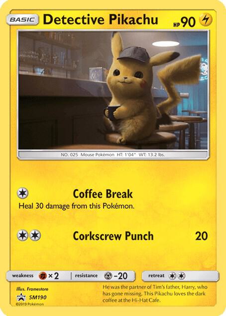Detective Pikachu SM190 - Monster Mart - Pokémon Cards Australia
