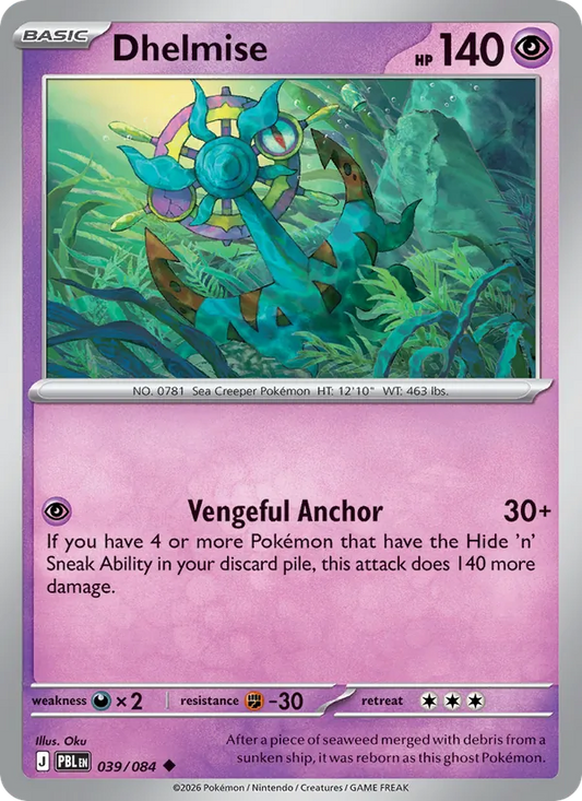 Dhelmise Reverse Holo 039/084 - Monster Mart - Pokémon Cards Australia