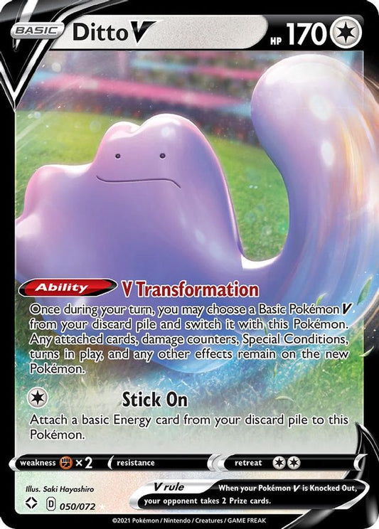 Ditto V 050/072 - Monster Mart - Pokémon Cards Australia