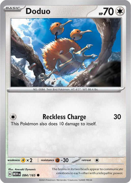 Doduo Reverse Holo 084/165 - Monster Mart - Pokémon Cards Australia