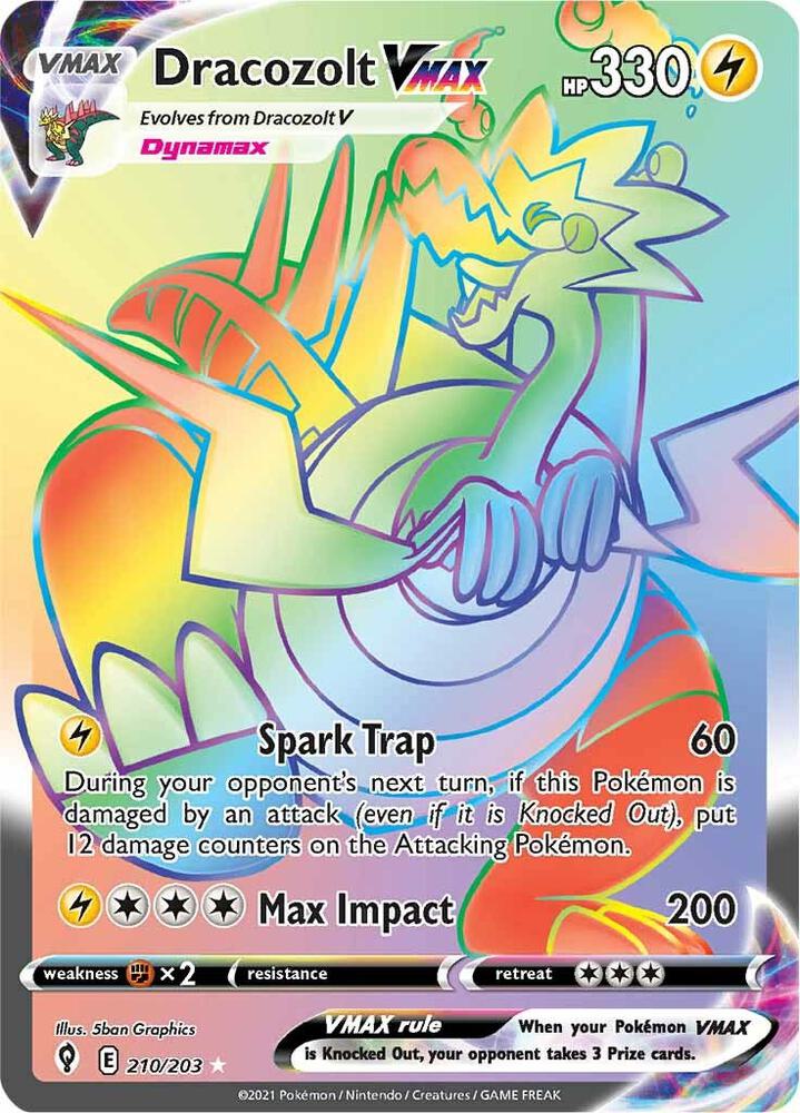 Dracozolt VMAX 210/203 - Monster Mart - Pokémon Cards Australia