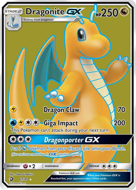 Dragonite GX 67/70 - Monster Mart - Pokémon Cards Australia