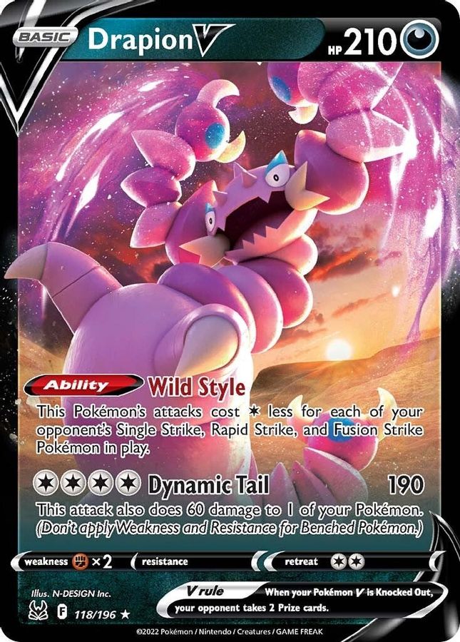 Drapion V 118/196 - Monster Mart - Pokémon Cards Australia