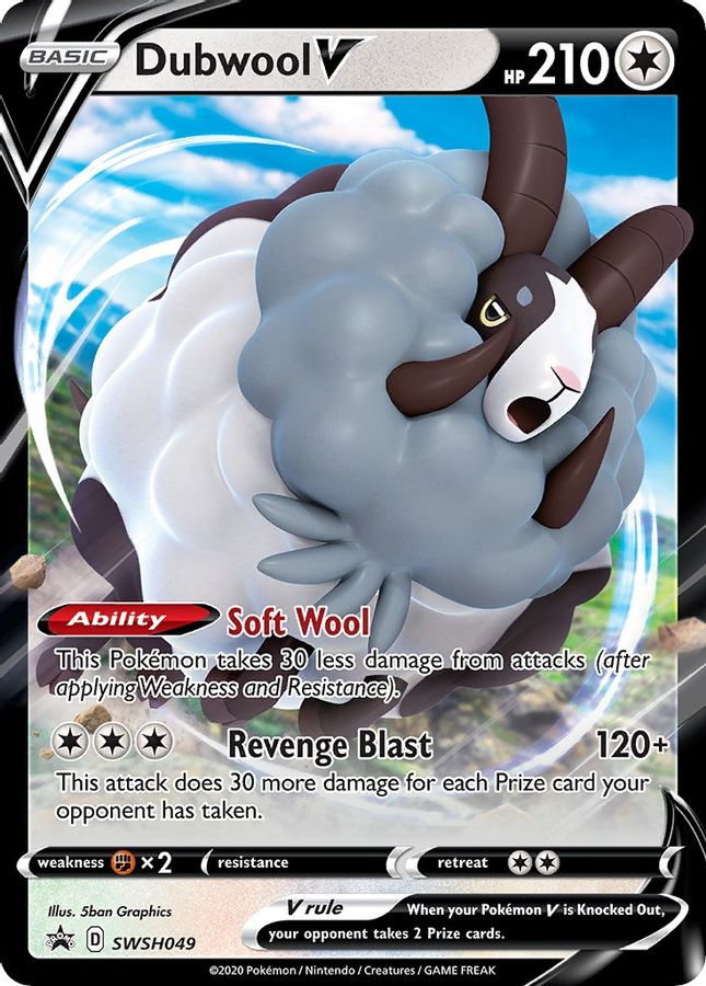 Dubwool V SWSH049 - Monster Mart - Pokémon Cards Australia