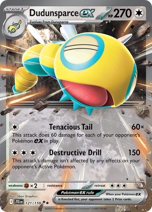 Dudunsparce EX 121/159 - Monster Mart - Pokémon Cards Australia