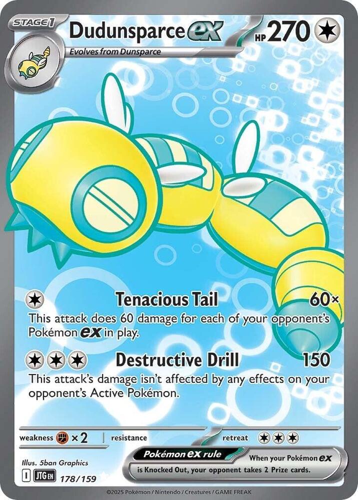 Dudunsparce EX 178/159 - Monster Mart - Pokémon Cards Australia