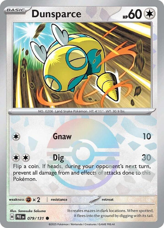Dunsparce 079/131 Poke Ball - Monster Mart - Pokémon Cards Australia