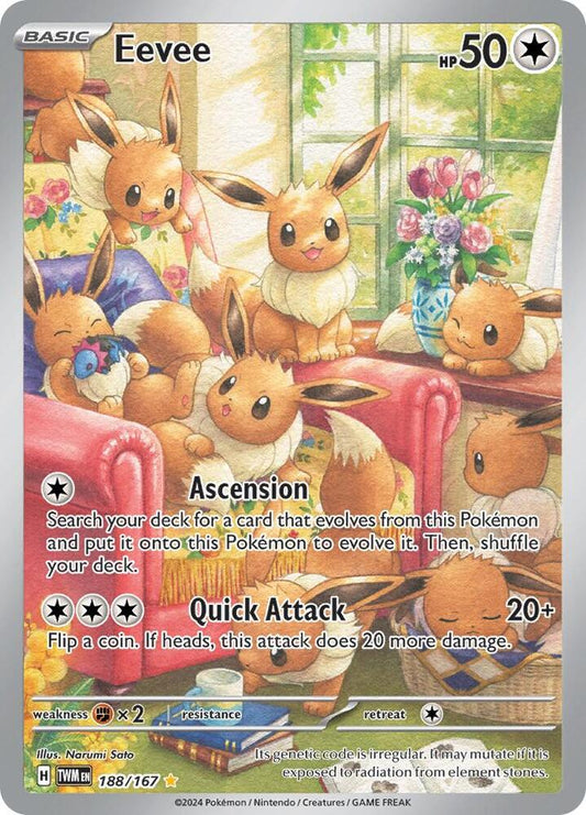 Eevee 188/167 - Monster Mart - Pokémon Cards Australia