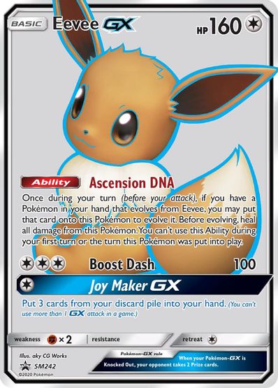 Eevee GX SM242 - Monster Mart - Pokémon Cards Australia