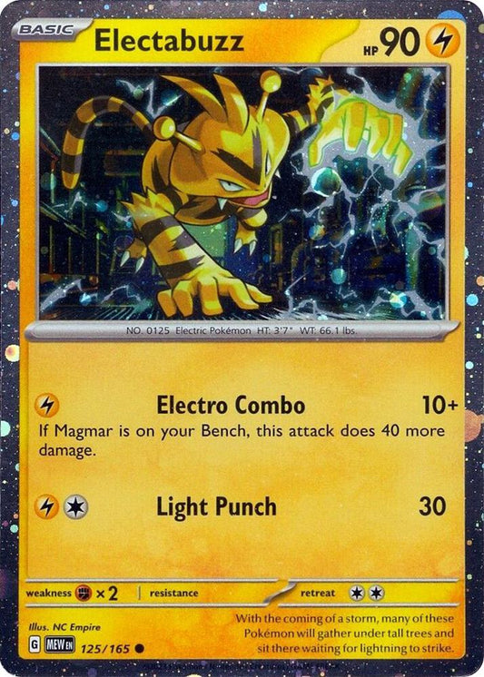 Electabuzz Comos Holo 125/165 - Monster Mart - Pokémon Cards Australia
