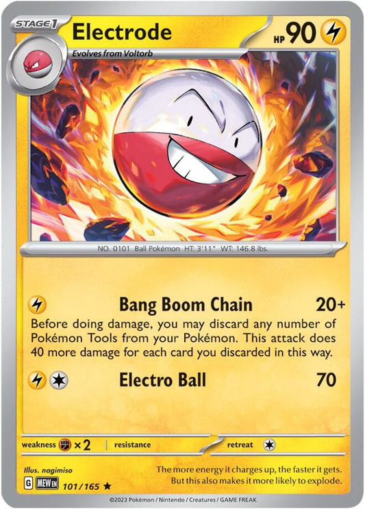Electrode Holo 101/165 - Monster Mart - Pokémon Cards Australia