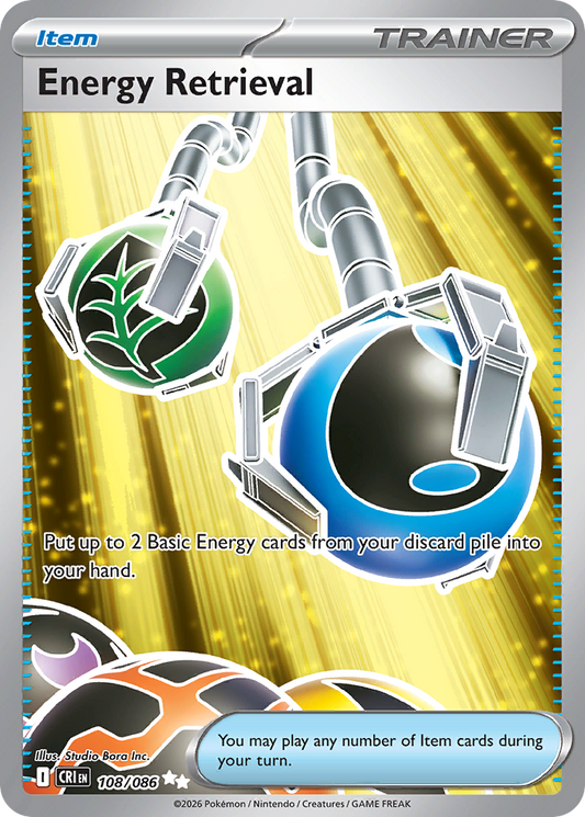 Energy Retrieval 108/086 - Monster Mart - Pokémon Cards Australia
