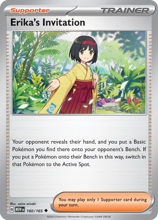 Erika's Invitation Reverse Holo 160/165 - Monster Mart - Pokémon Cards Australia