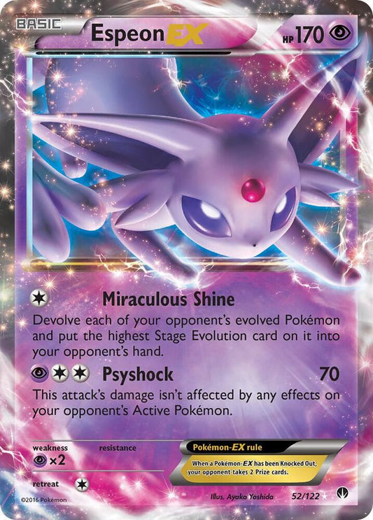 Espeon EX 52/122 - Monster Mart - Pokémon Cards Australia