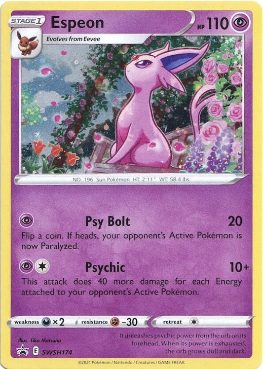 Espeon SWSH174 - Monster Mart - Pokémon Cards Australia