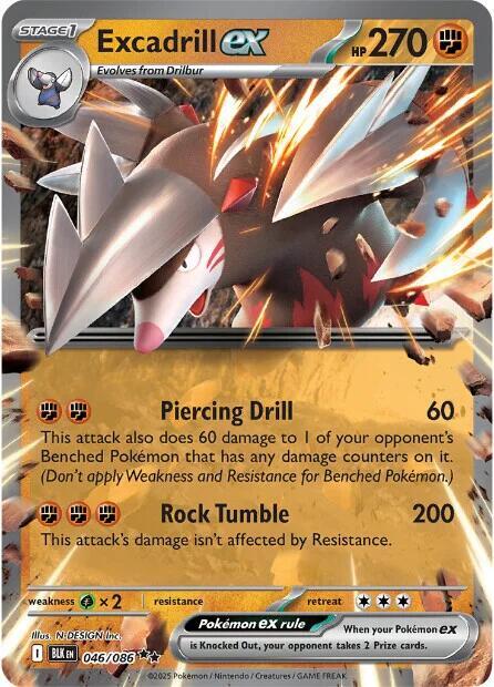 Excadrill EX 046/086 - Monster Mart - Pokémon Cards Australia