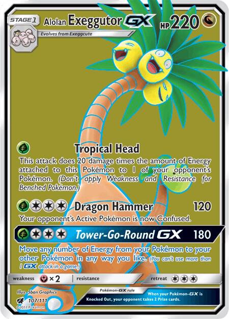 Exeggutor GX 107/111 - Monster Mart - Pokémon Cards Australia