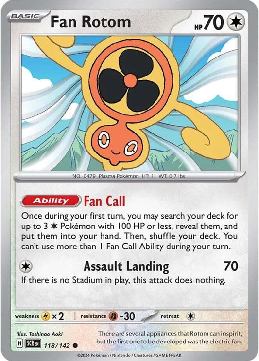 Fan Rotom Reverse Holo 118/142 - Monster Mart - Pokémon Cards Australia