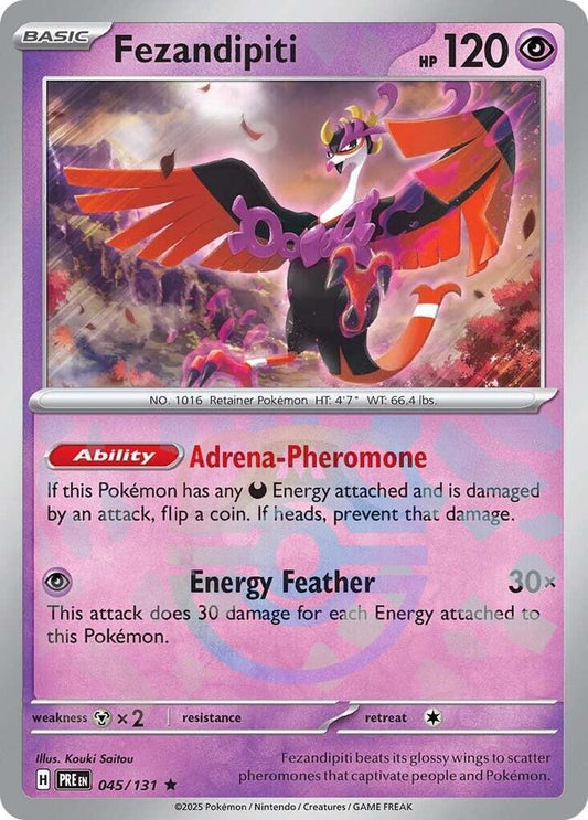 Fezandipiti 045/131 Master Ball - Monster Mart - Pokémon Cards Australia