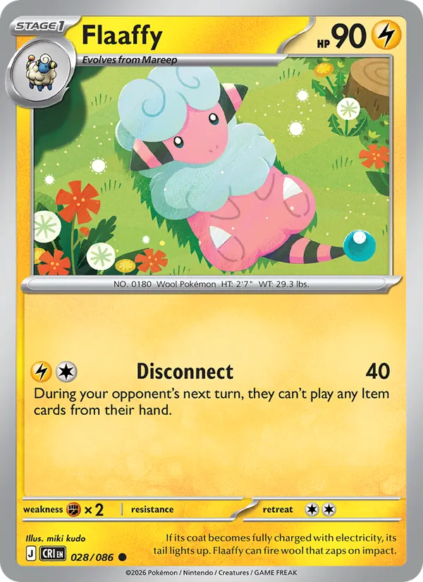 Flaaffy 028/086 - Monster Mart - Pokémon Cards Australia