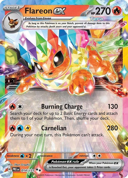 Flareon EX 014/131 - Monster Mart - Pokémon Cards Australia