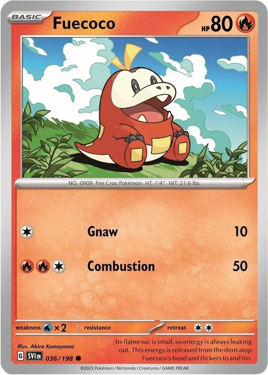 Fuecoco 036/198 - Monster Mart - Pokémon Cards Australia