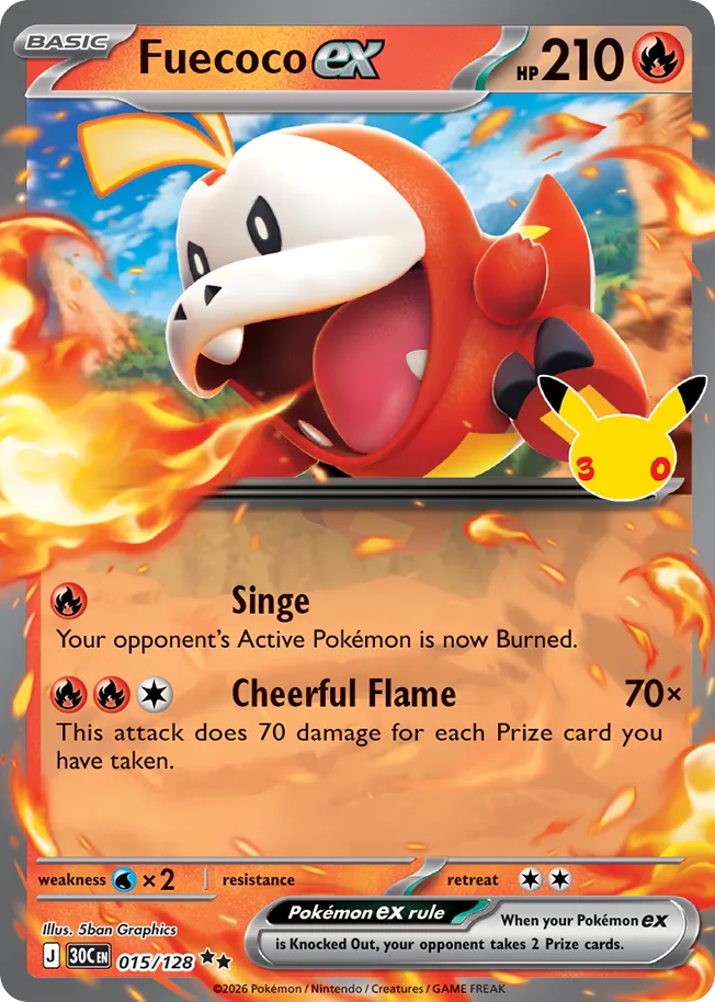 Fuecoco ex 015/128 - Monster Mart - Pokémon Cards Australia