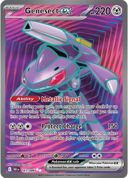 Genesect EX 161/086 - Monster Mart - Pokémon Cards Australia