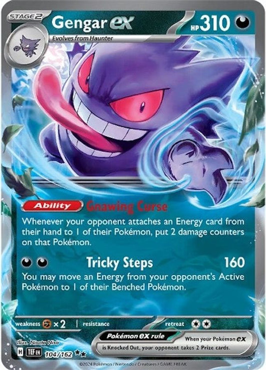 Gengar EX 104/162 - Monster Mart - Pokémon Cards Australia