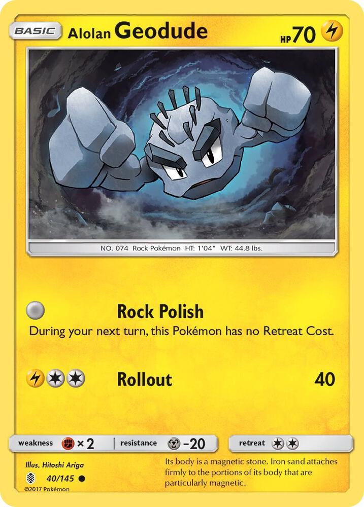 Geodude Reverse Holo 40/145 - Monster Mart - Pokémon Cards Australia