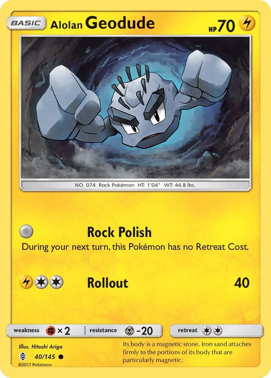 Geodude Reverse Holo 40/145 - Monster Mart - Pokémon Cards Australia