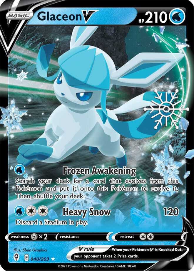 Glaceon V 040/203 Holiday Calendar - Monster Mart - Pokémon Cards Australia