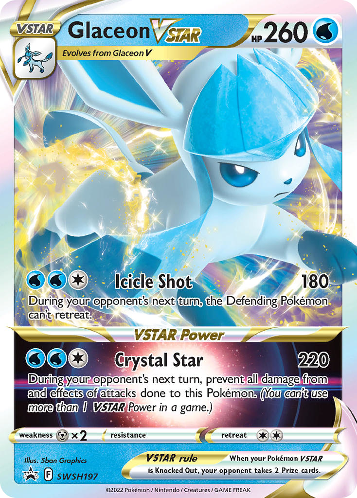Glaceon VSTAR SWSH197/307 - Monster Mart - Pokémon Cards Australia Pokemon Cards