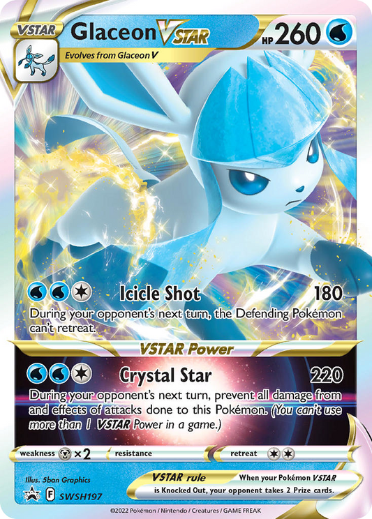 Glaceon VSTAR SWSH197/307 - Monster Mart - Pokémon Cards Australia