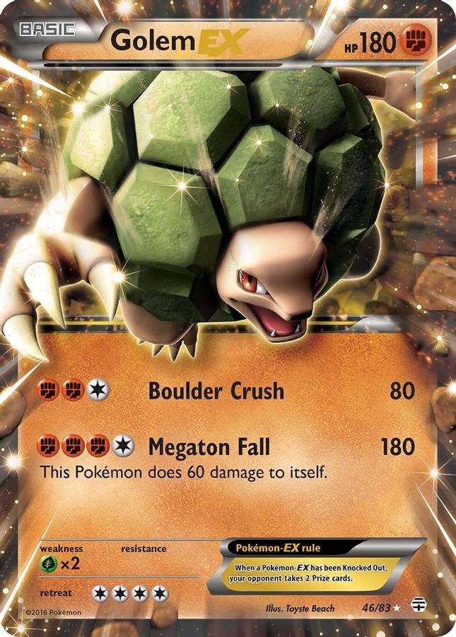 Golem EX 46/83 - Monster Mart - Pokémon Cards Australia