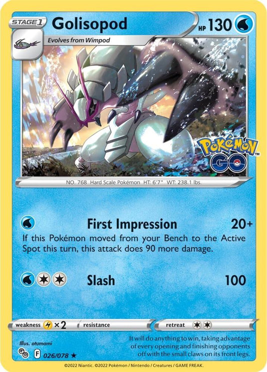 Golisopod Holo 026/078 - Monster Mart - Pokémon Cards Australia
